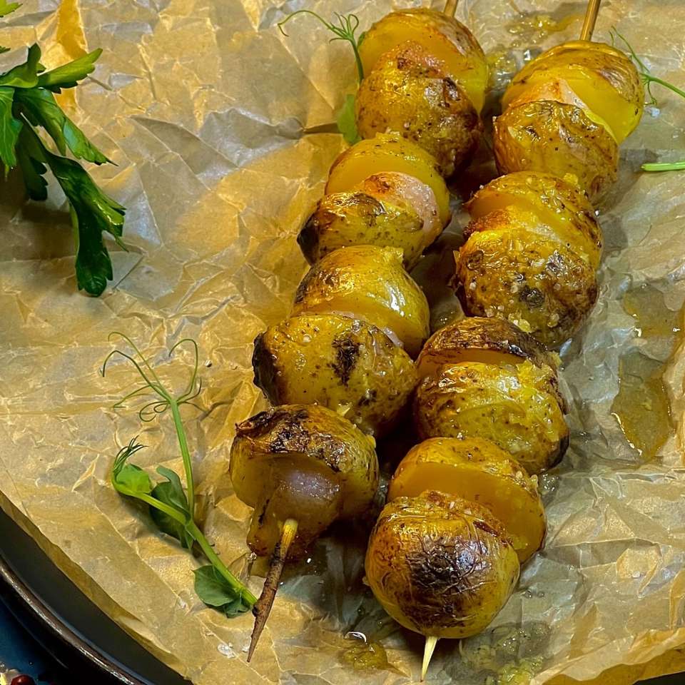 Купить Картофель запеченный с деревенским салом с доставкой в Липецке